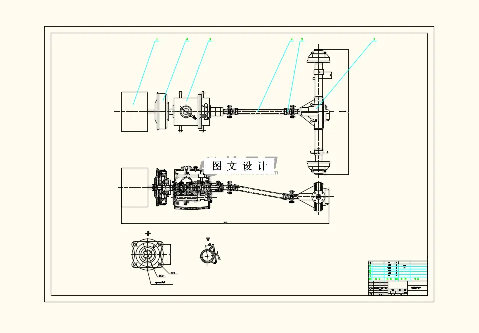 M8215-平衡重电动叉车底盘设计传动系统