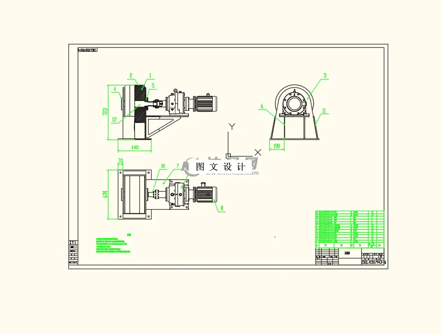 主动轮轴装配图