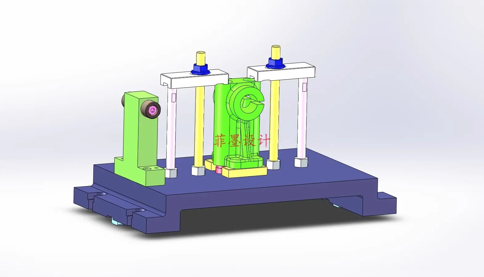 M8807-气门摇杆轴支座工艺及铣32外圆端面夹具设计【含SW三维图】