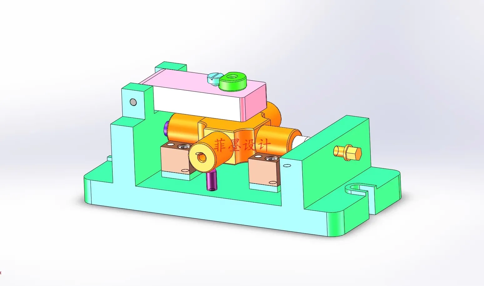 M8825-十字轴加工工艺及钻中心孔夹具设计【含SW三维图】
