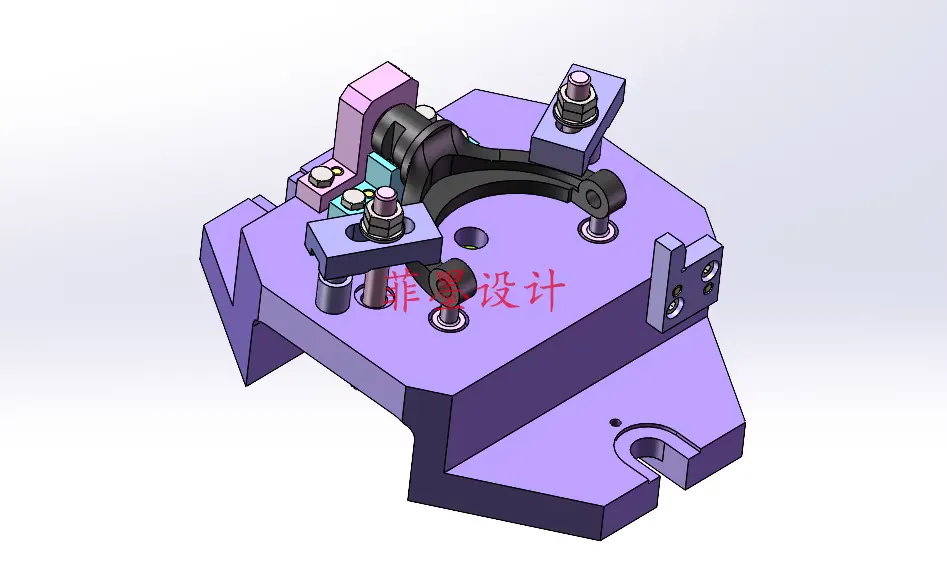 W071B-离合器接合叉工艺及铣叉端面夹具设计【含SW三维图】