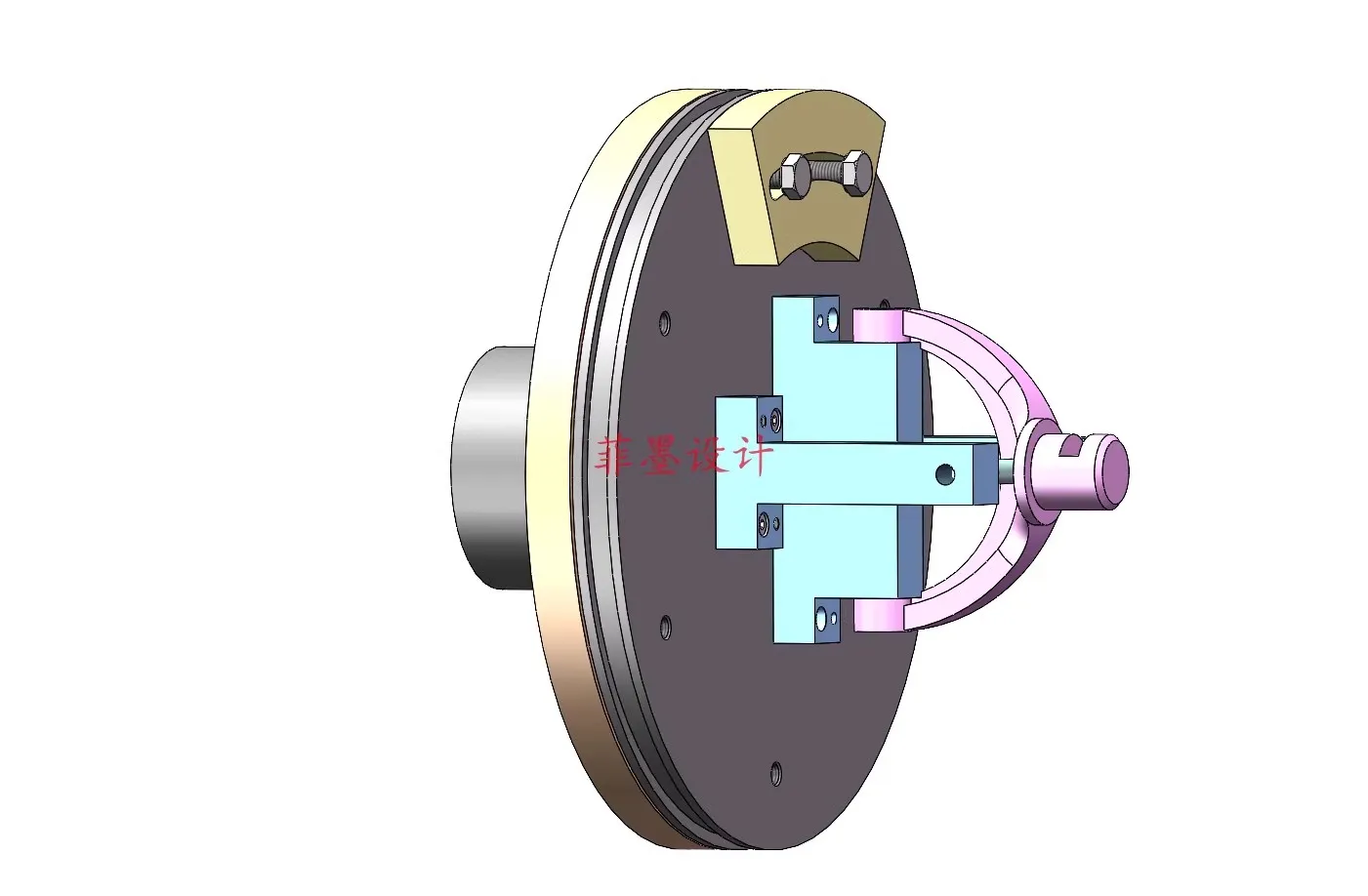 M8871-离合器接合叉工艺及车25外圆夹具设计【含SW三维图】