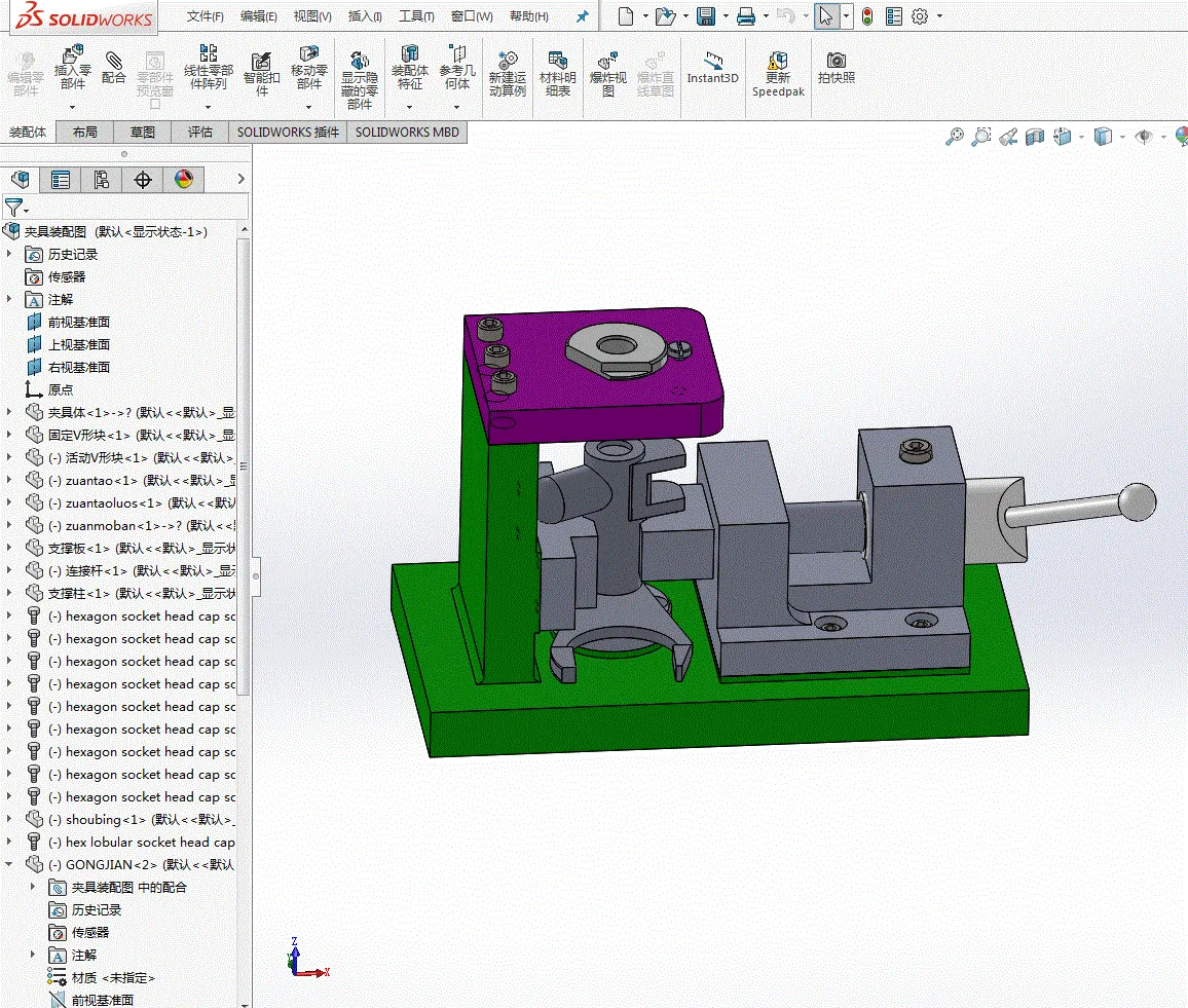 M8881-副变速拨叉工艺及钻φ14孔夹具设计【含SW三维图】
