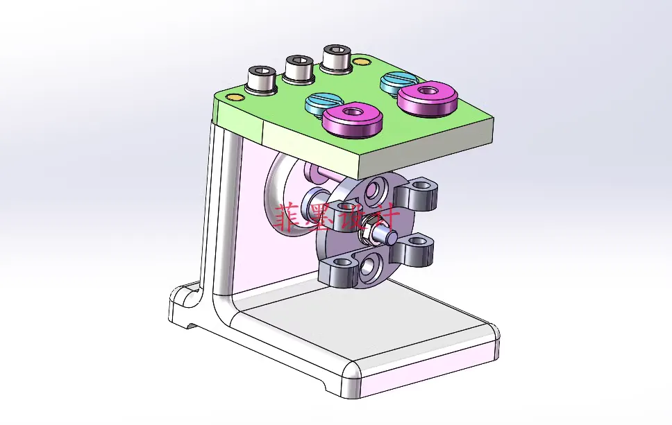 X146B-飞锤支架加工工艺及钻2-6.5孔夹具设计【含SW三维图】