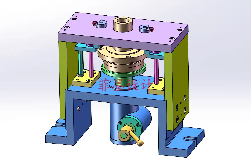 C22624-轴法兰盘工艺及钻2-M8孔夹具设计【含SW三维图】
