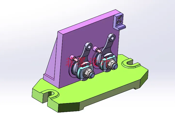 M9077-分离爪加工工艺及铣两脚侧面夹具设计【含SW三维图】