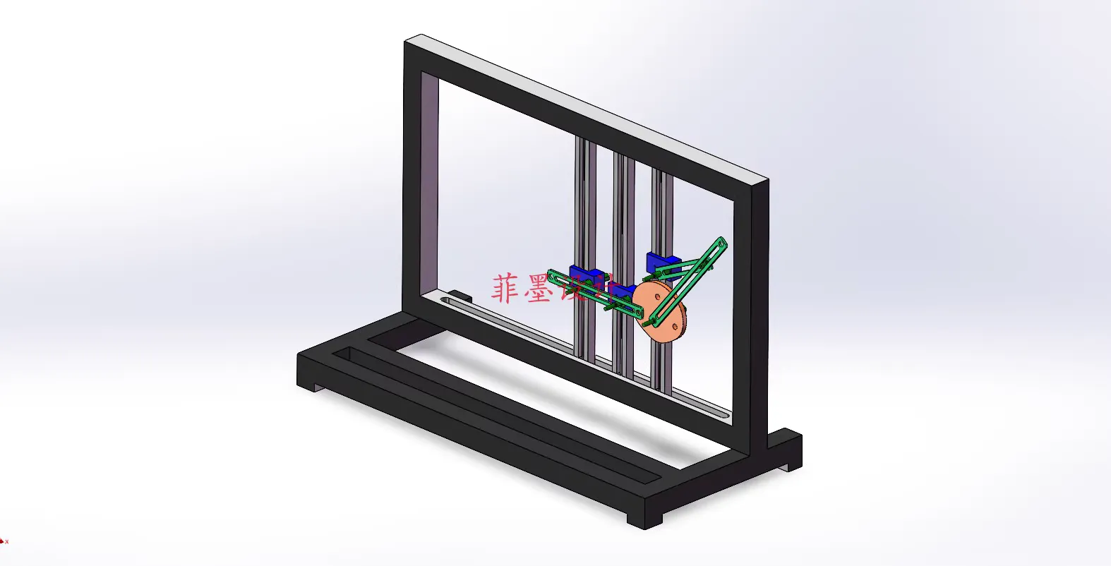 M9116-平面连杆凸轮运动机构设计【含SW三维图】