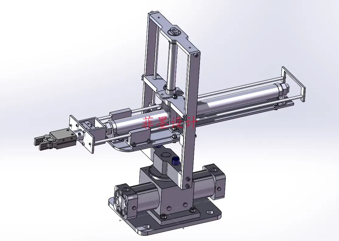 C24567-气动码垛机械手机械结构设计【含SW三维图】