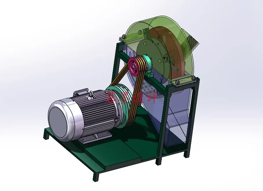 C22877-树枝粉碎机设计【含SW三维图】