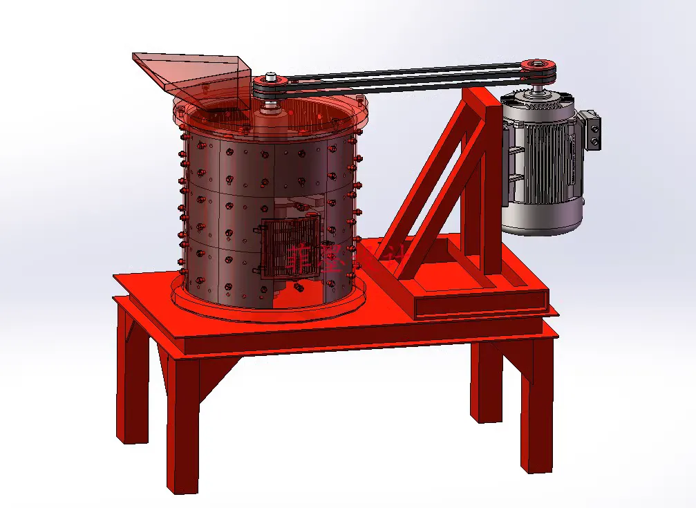 C24512-立式锤片式破碎机设计【含SW三维图】