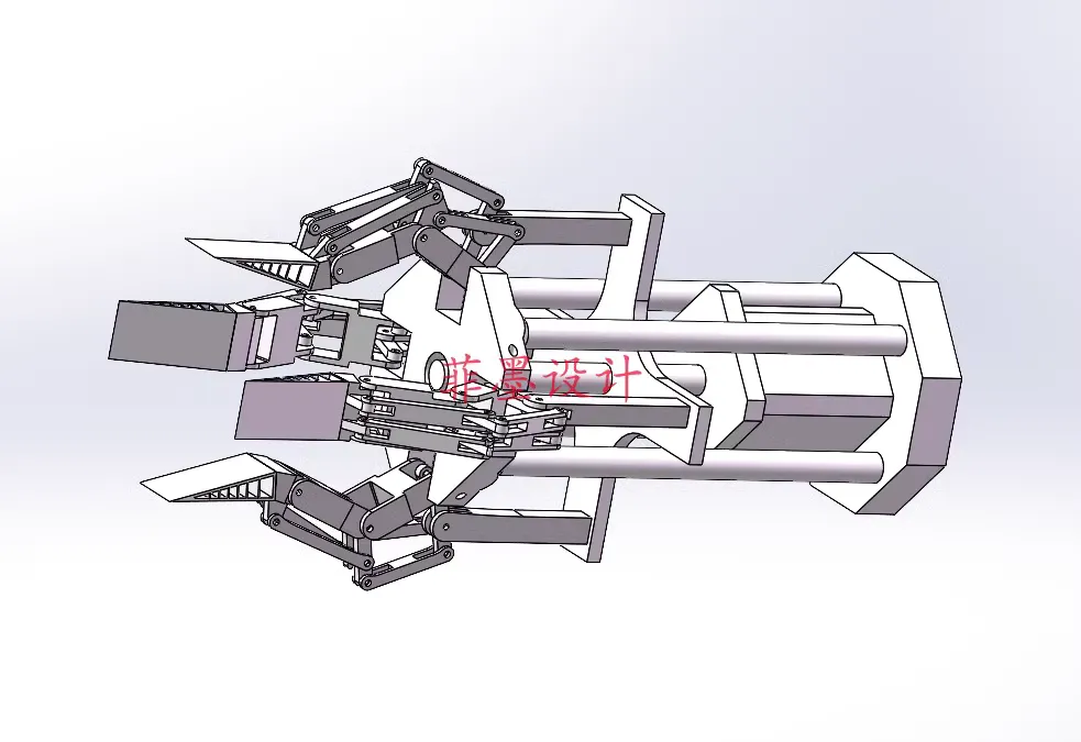 C24598-电动机械手爪结构设计【含SW三维图】