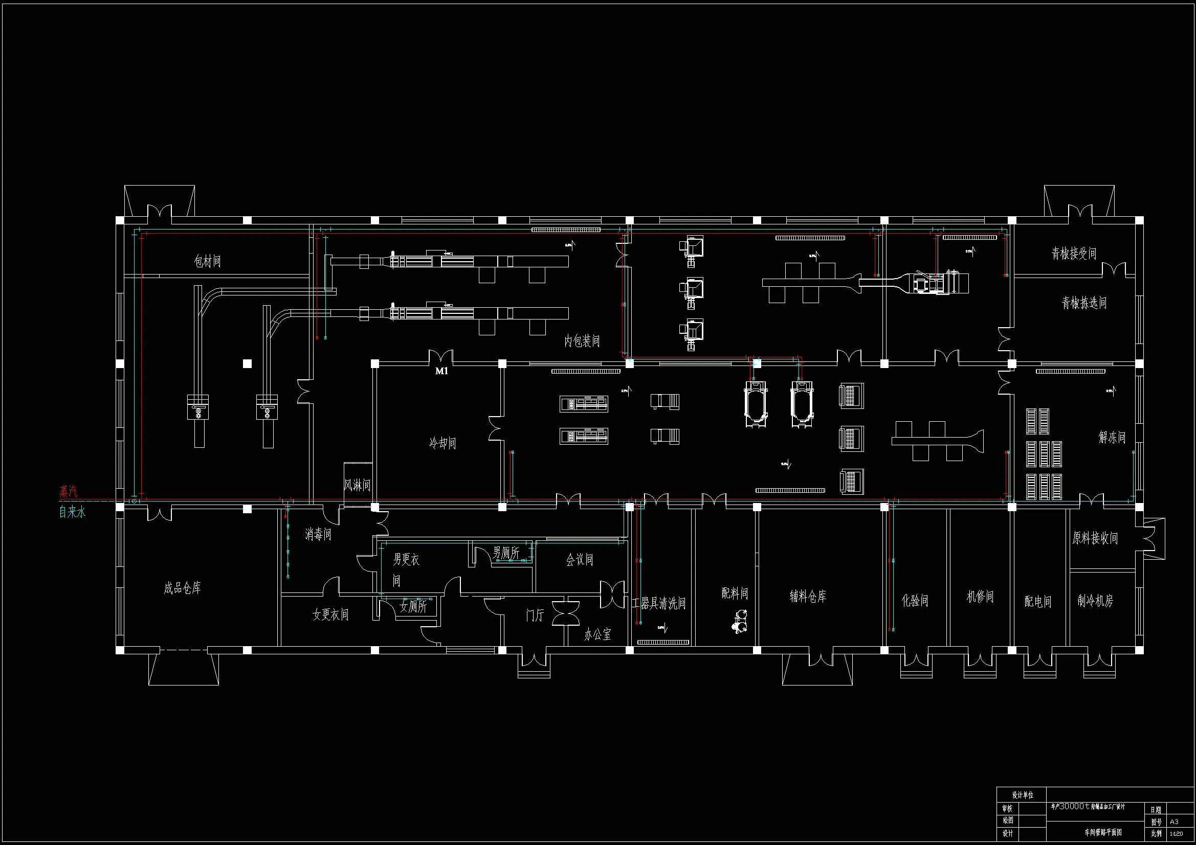 车间管路平面图