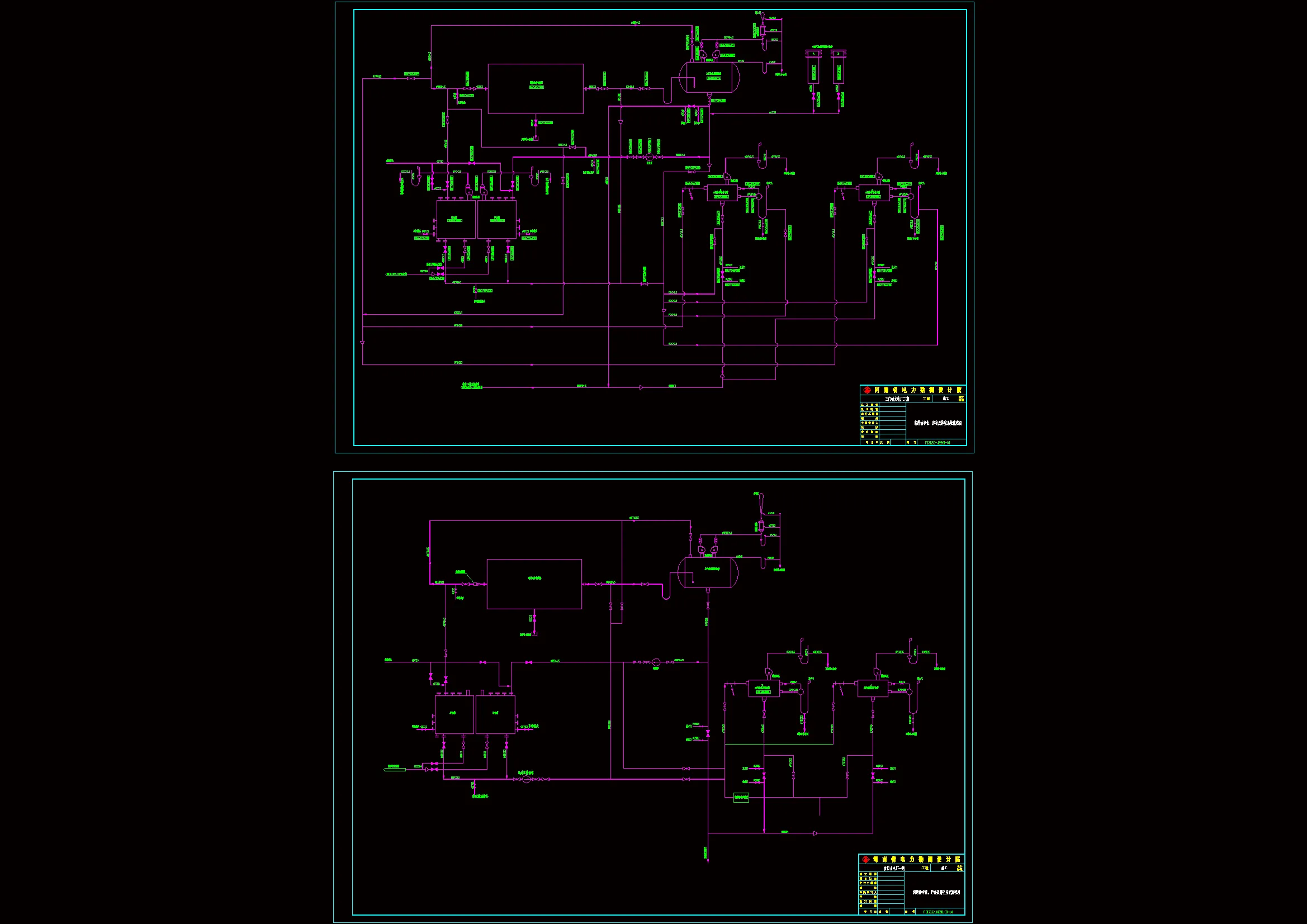 润滑油净化贮存及排空系统流程图
