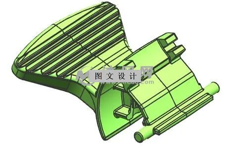 N1913-发动机内置卡件注塑模设计【含UG三维图】