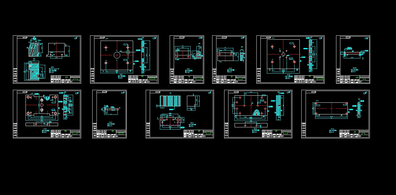 11张模具零件图