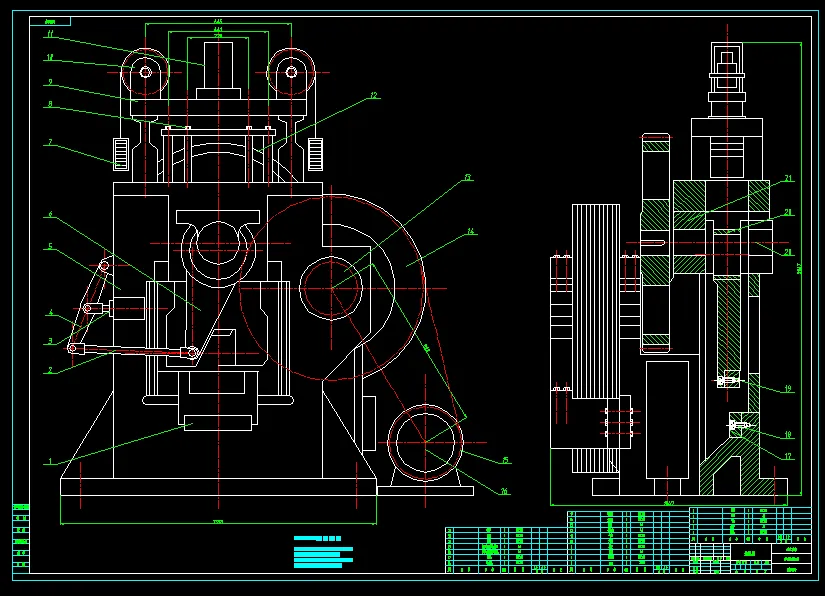 N2601-多功能剪切机冲剪机传动系统的设计