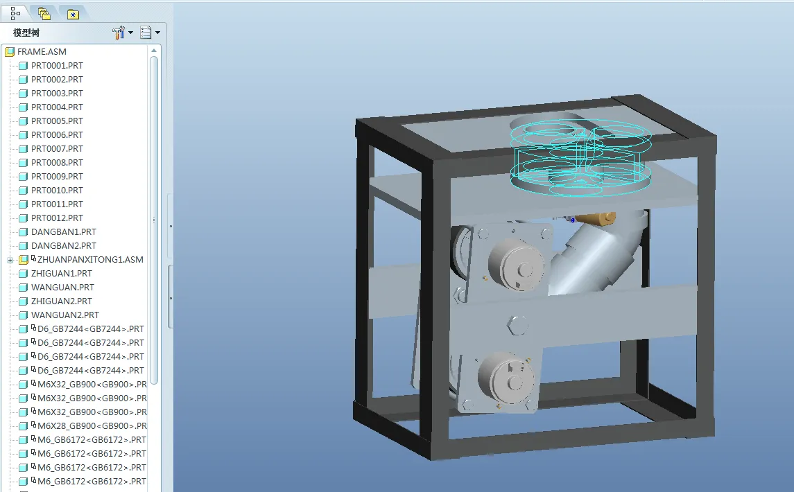 Z314-基于CAD技术的网球自动发球机的机构设计【含Proe三维图】