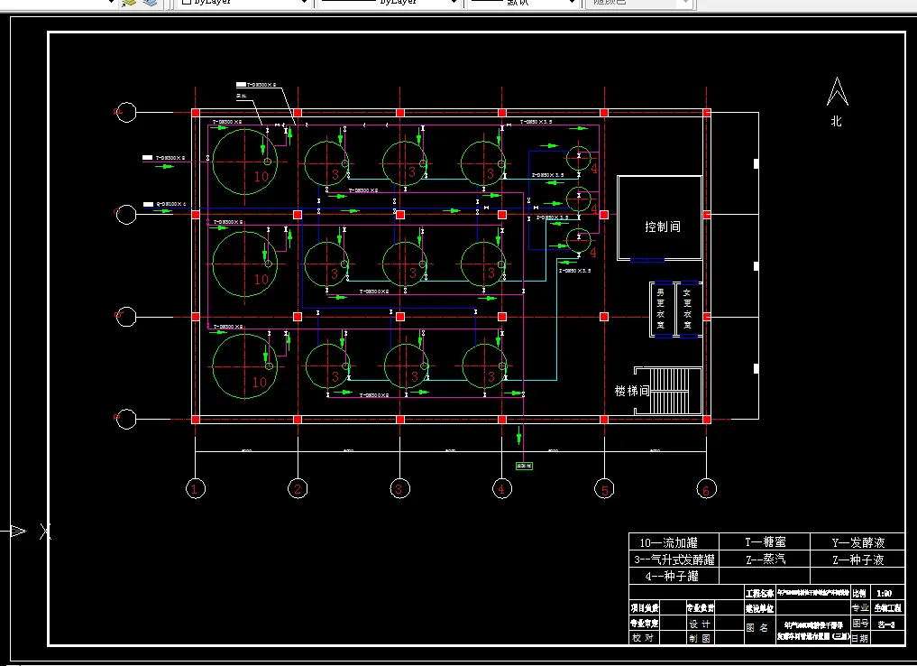 A2-发酵车间管道布置图（三层）