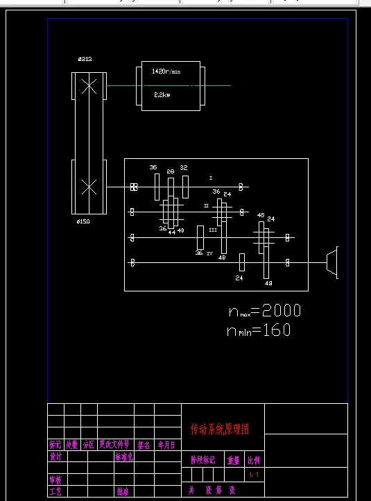 传动系统原理图