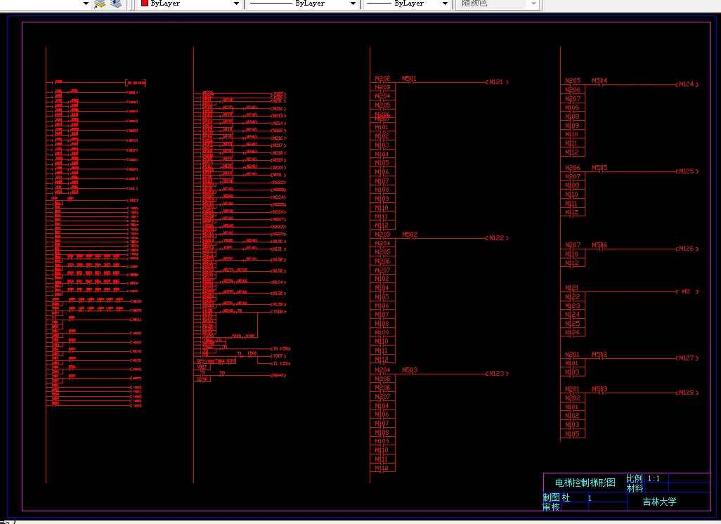 电梯控制梯形图