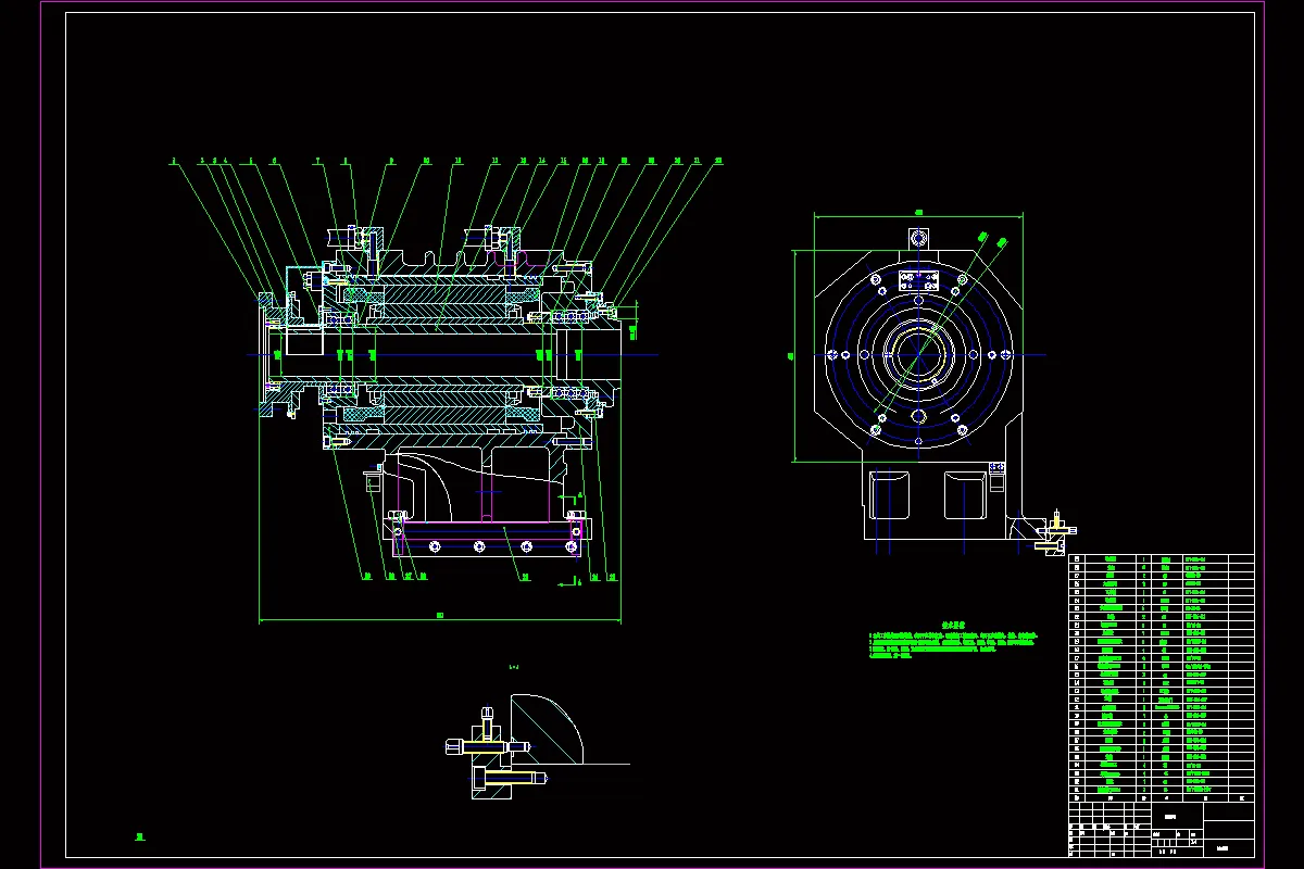 N3683-车铣复合加工机床A28电主轴结构设计