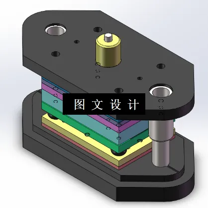 KF244-舌形片冲压复合模设计【含SW三维图】