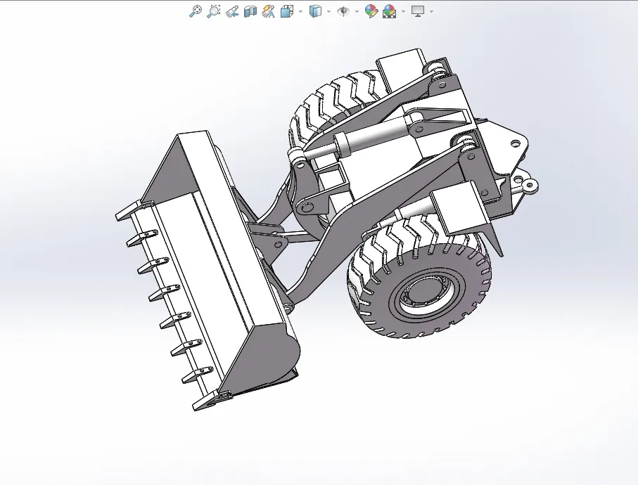 Z614-轮式装载机结构设计【含SW三维图】