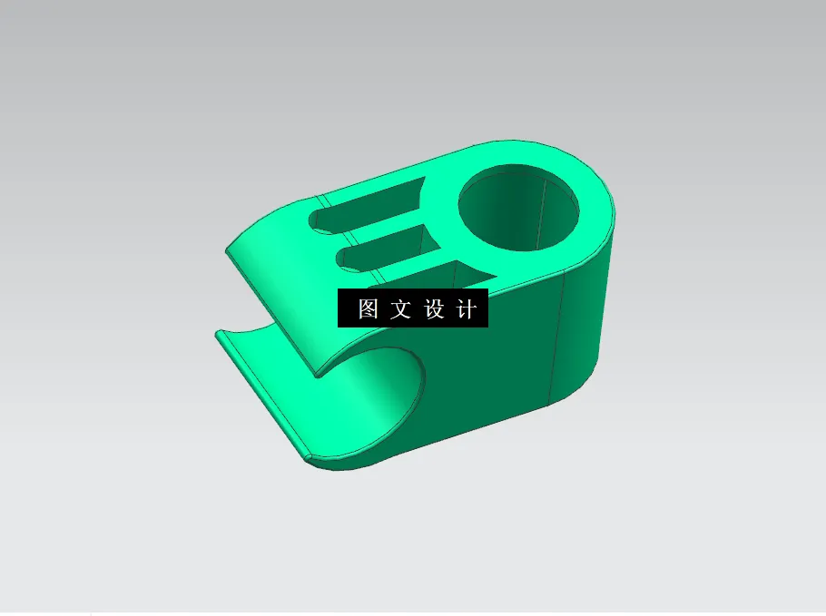 N3242-卡头注塑模具设计【含UG三维图】