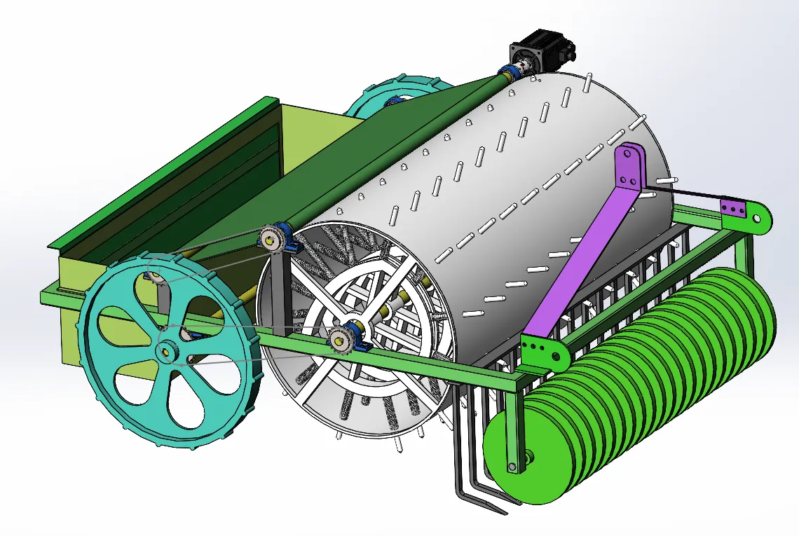 Z738-弹齿地膜回收机结构设计【含SW三维图】