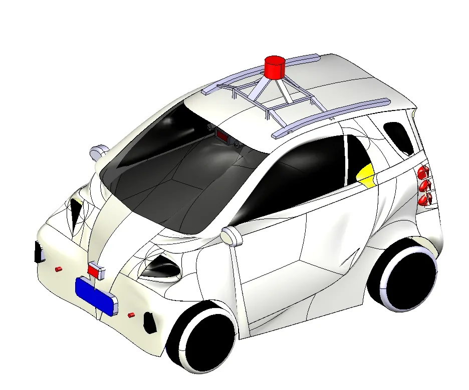 HN005-自动驾驶微型纯电动车总体设计【含Catia三维图】
