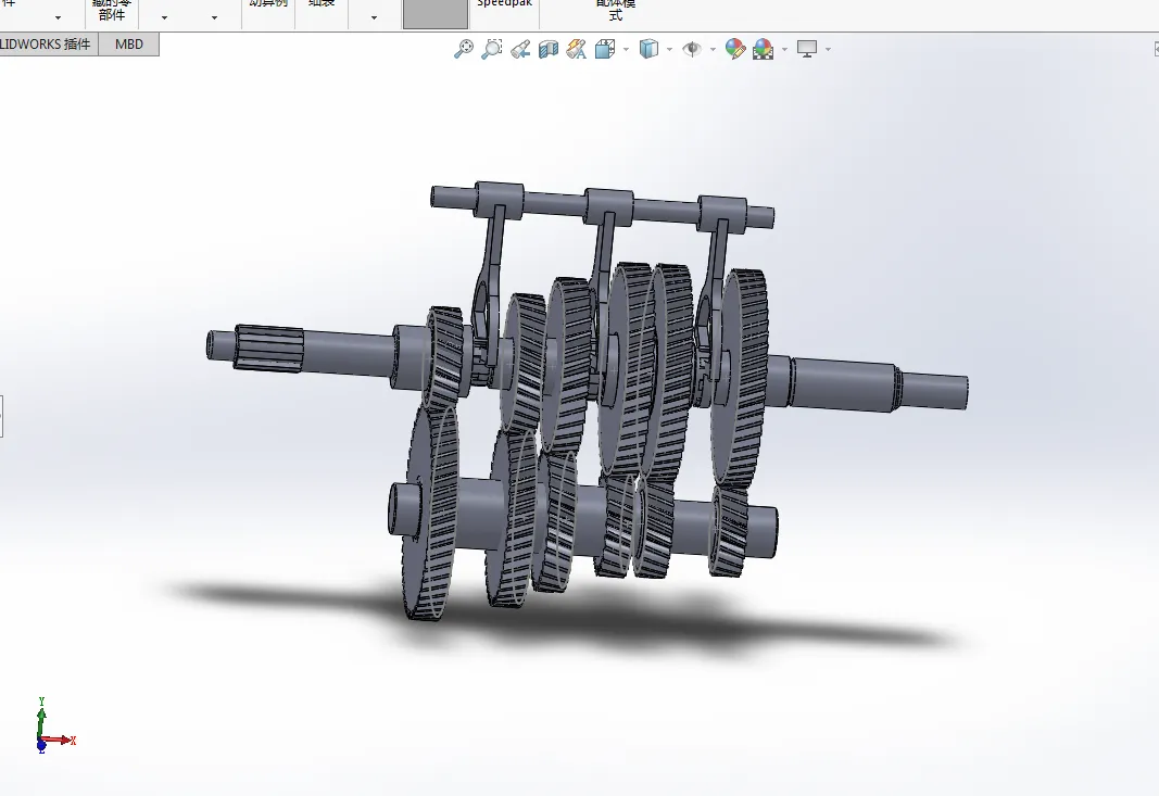 Z767-轻型货车三轴五档变速器设计【含SW三维图】