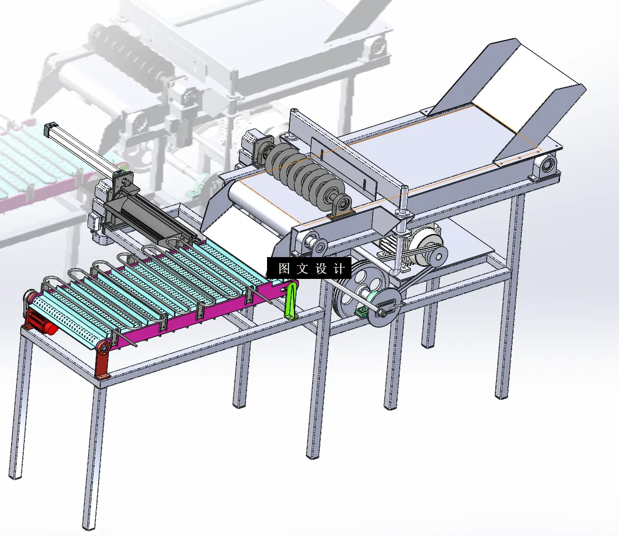 N3857-自动切肉穿串机设计【含SW三维图】