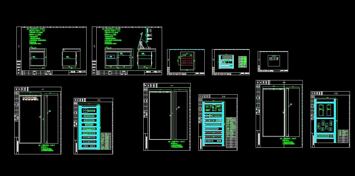 电气柜图纸 【11张图纸汇总】