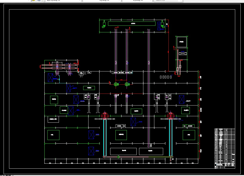 车间平面布置图