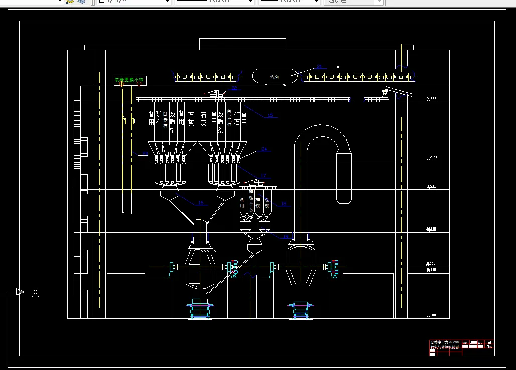 氧气转炉纵剖图