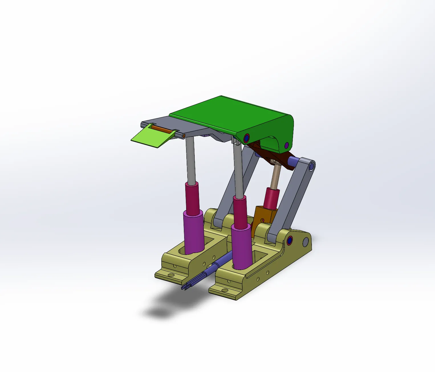 Z1459-支撑掩护式液压支架设计[含SW三维图]