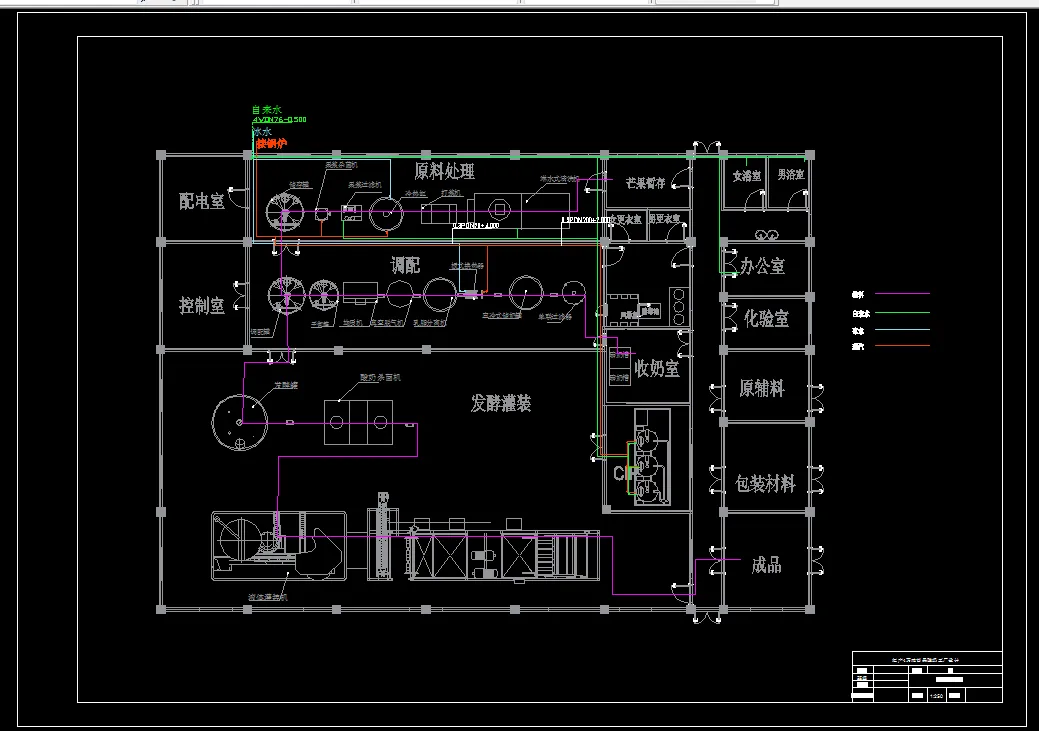 芒果酸奶管路平面