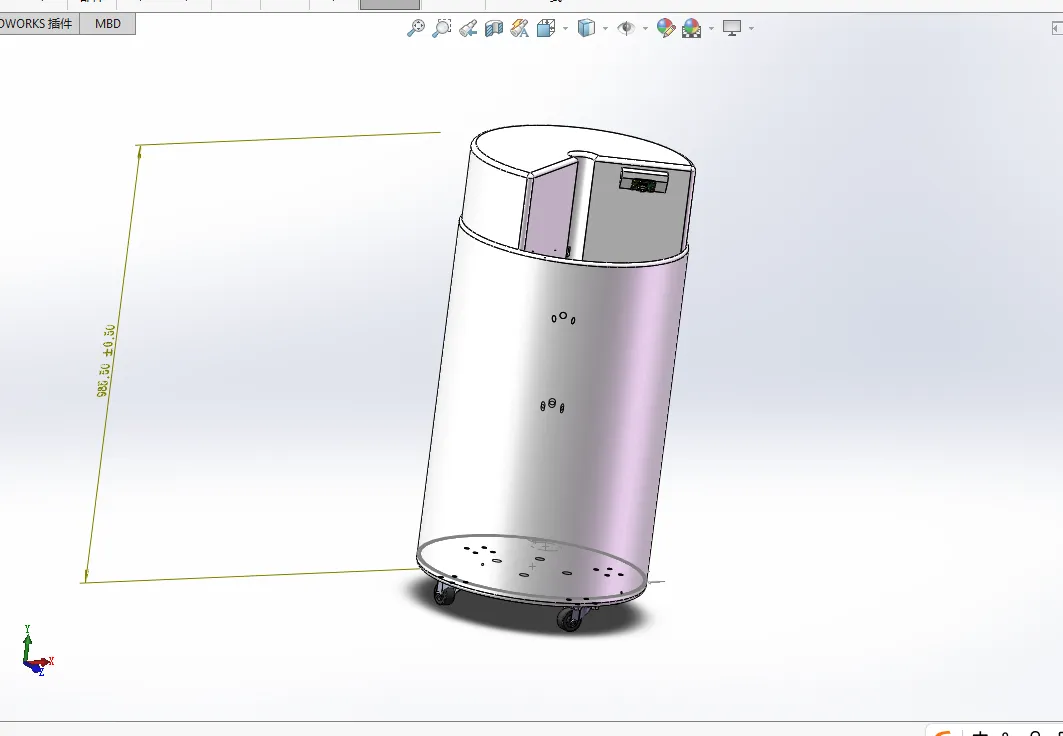 家庭垃圾桶三维图