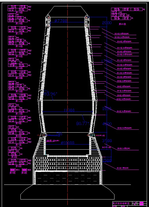 高炉本体砌砖图