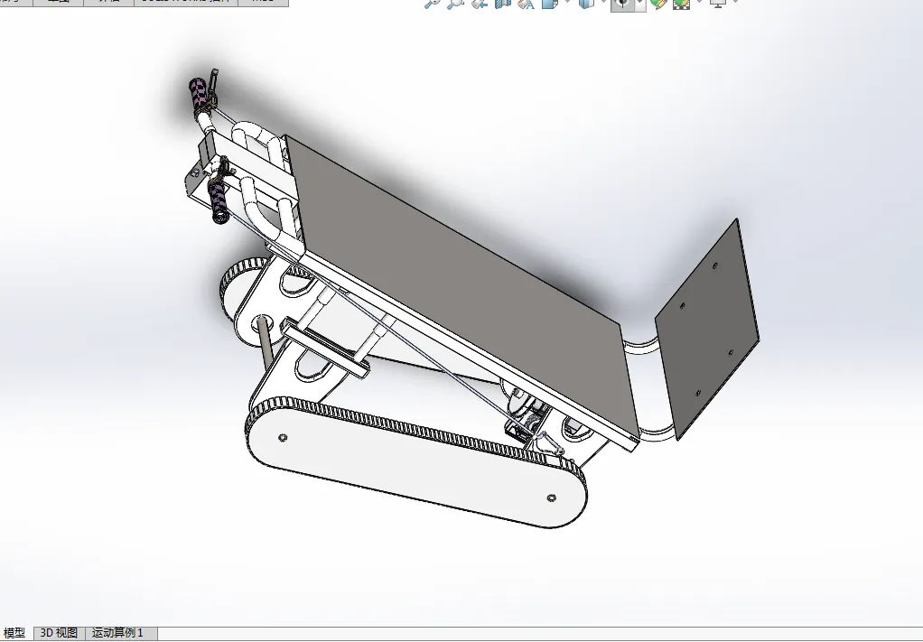 Z1746-小型上下楼梯搬运装置设计【含SW三维图】