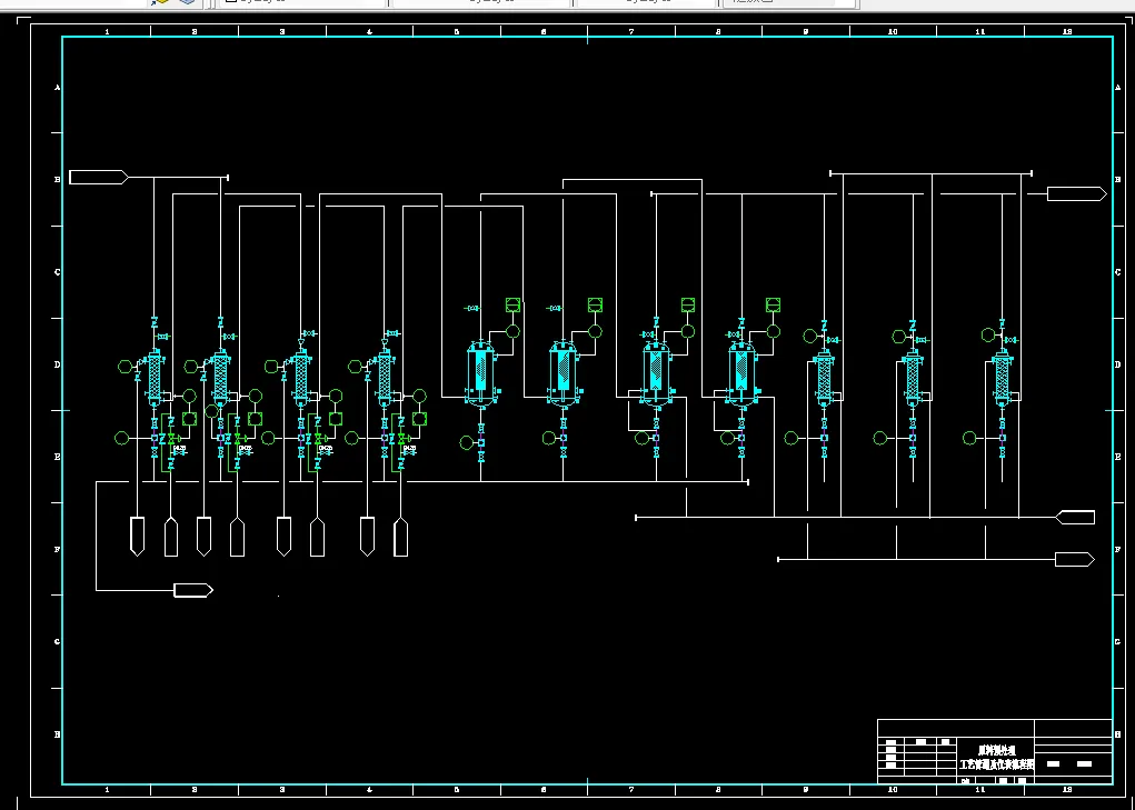 原料预处理工艺管道及仪表流程图