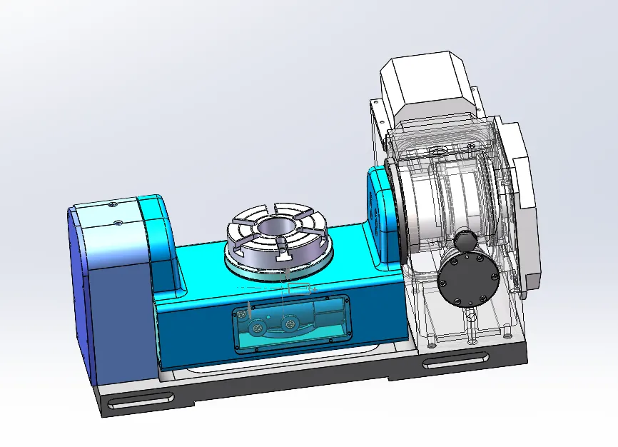 Z1130-一种数控铣床五轴转台的设计【含SW三维图】