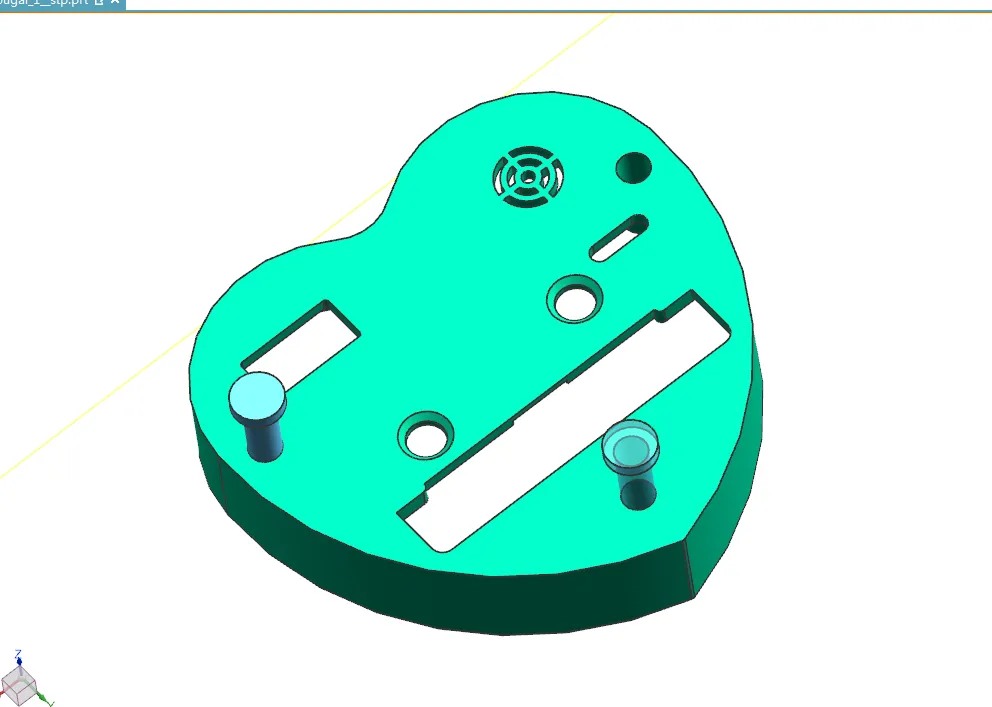 Z1192-心形闹钟后盖注塑模设计【含UG三维图】