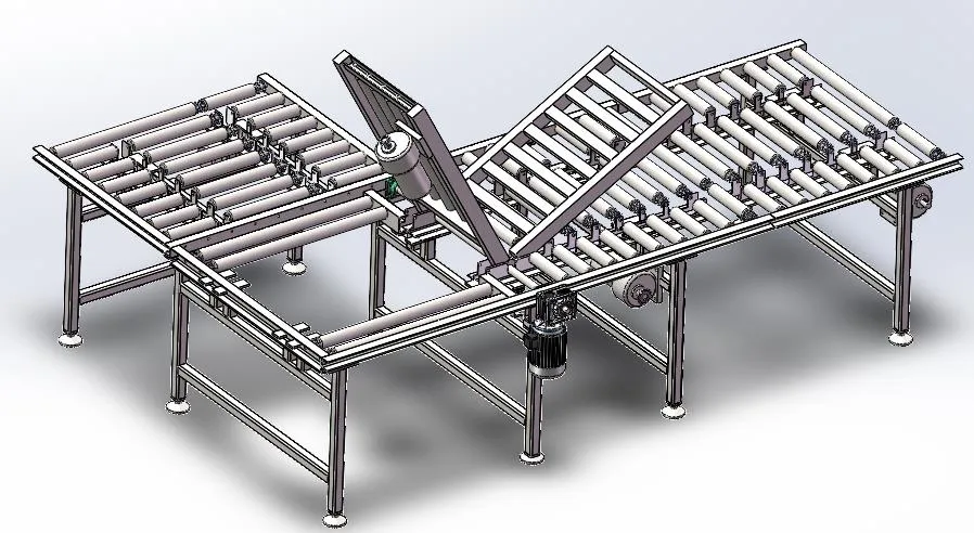Z1246-流水线布匹自动翻转机构设计【含SW三维图】
