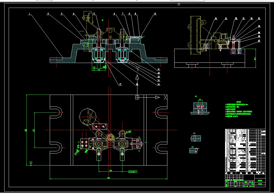 镗孔夹具装配图
