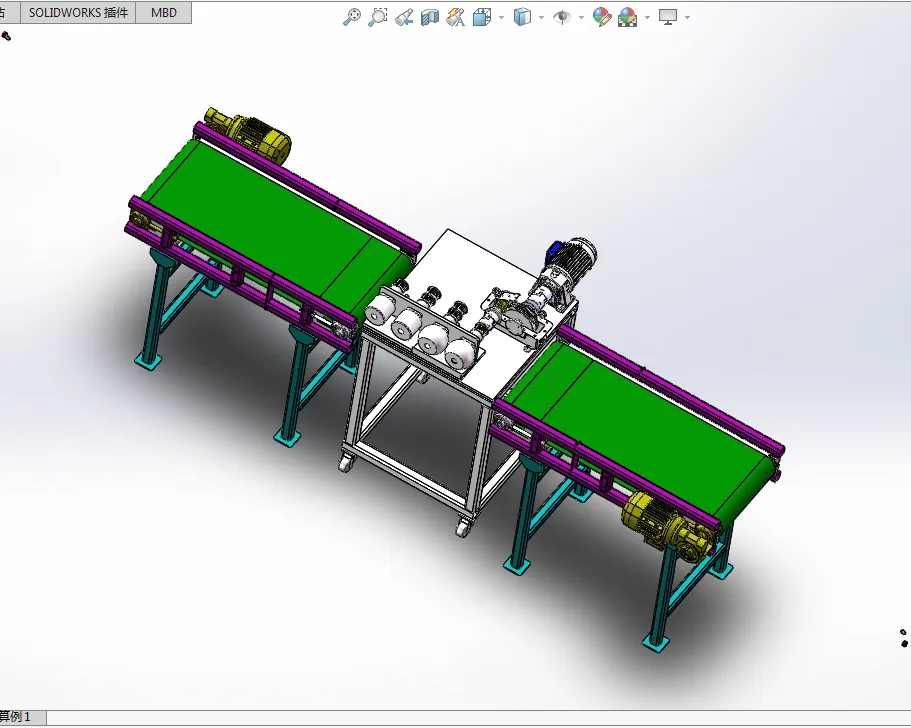 Z1845-竹片展平装置设计【含SW三维图】