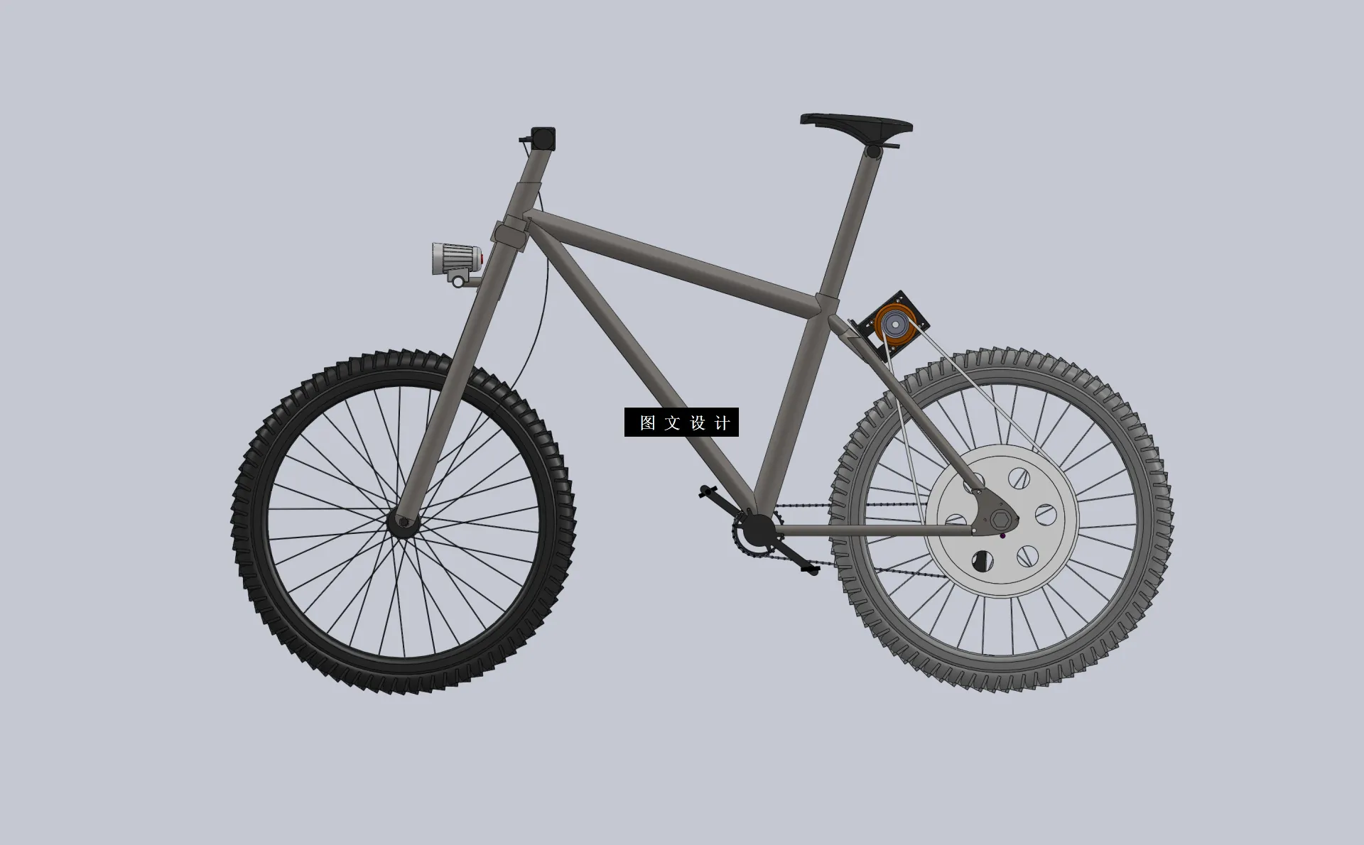 N3946-发电自行车结构设计【含SW三维图】