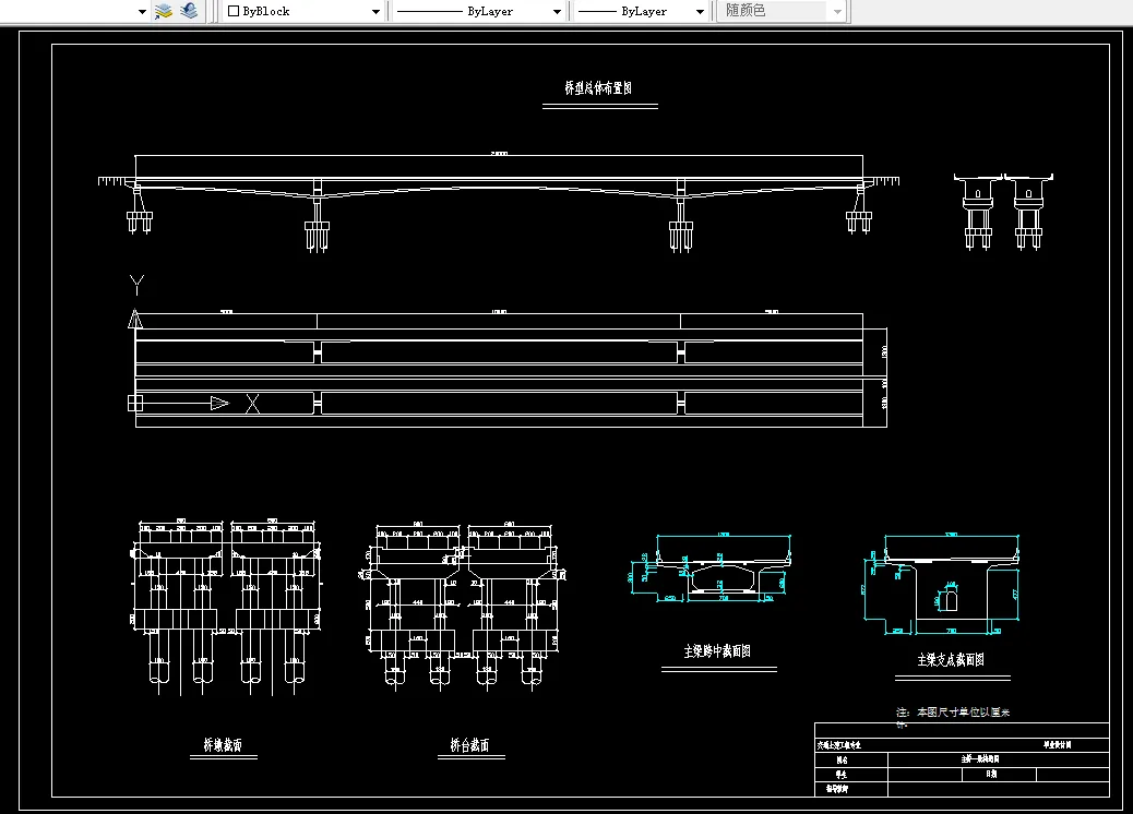 Z1882-3跨(50-100-50)预应力混凝土箱型连续梁桥设计