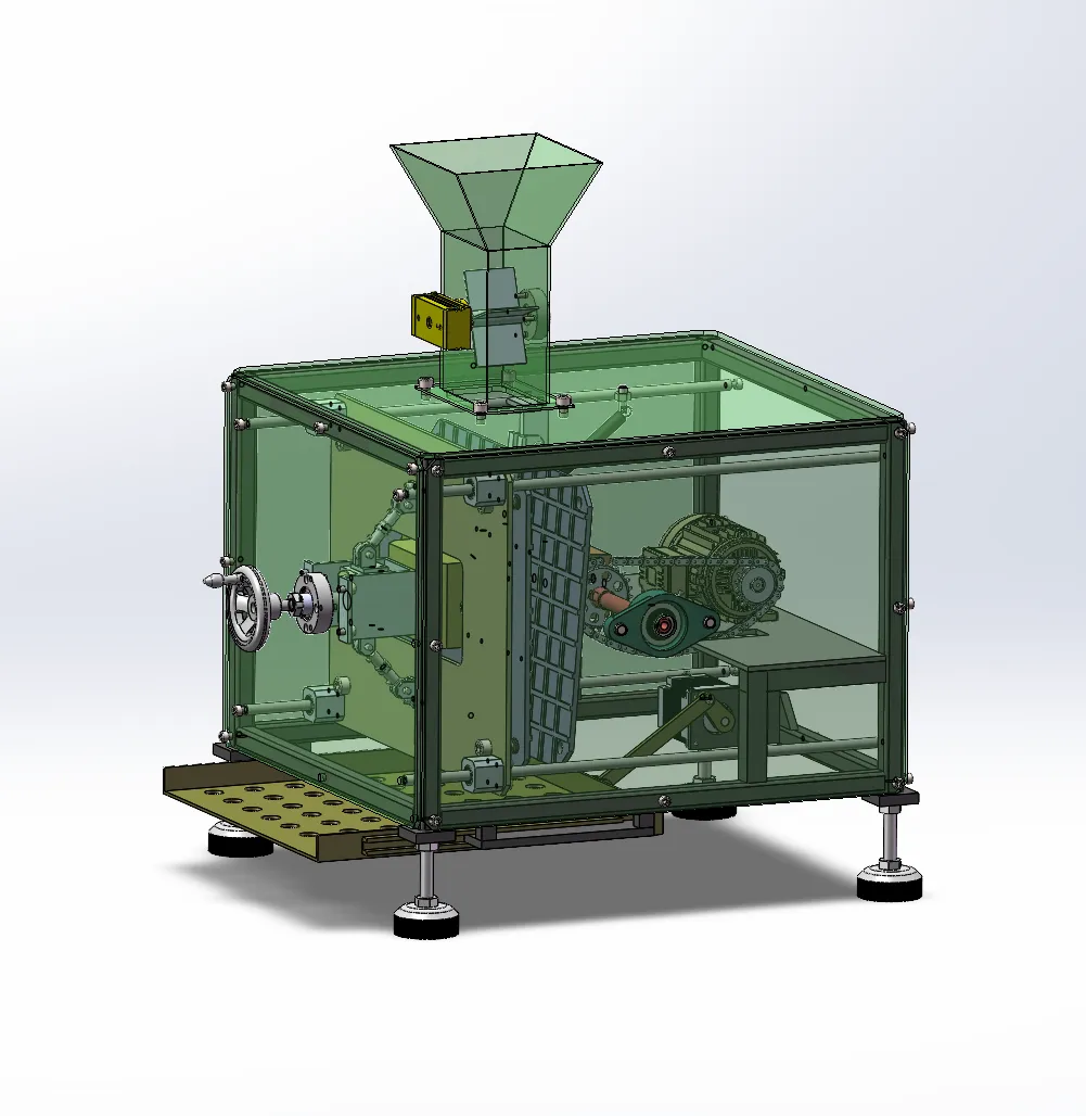 N4458-核桃定向挤压破壳机设计【含SW三维图】