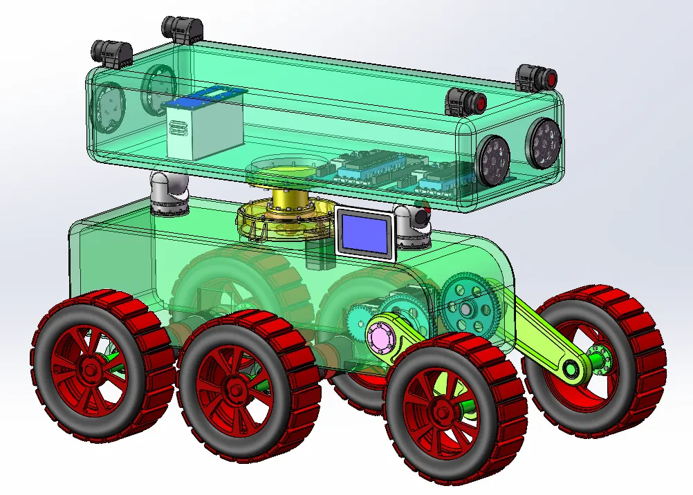 N4465-瓦斯抽采巡检机器人设计【含SW三维图】